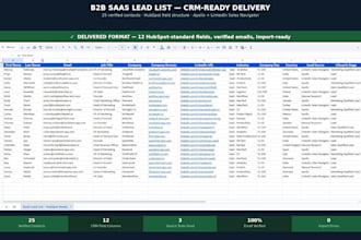 build a verified b2b lead list ready for CRM import