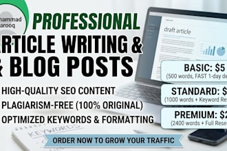 write SEO optimized articles and ai blog posts using chatgpt and gemini