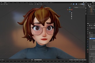 2d 3d character model rig fix sculpt  52 arkit blendshape blender zbrush cc4 cc5