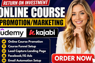do udemy course promotion thinkific course marketing and kajabi sales funnel