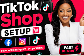 tiktok shop setup tiktok dropshipping facebook instagram shop tiktok manager