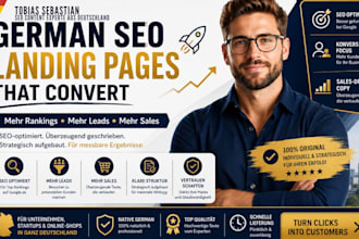 write german SEO landing page copy that converts visitors into customers