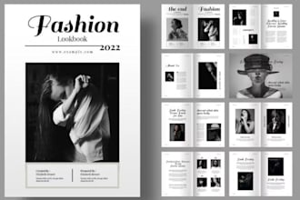 design fashion product catalog for marketing clothing with lookbook linesheet