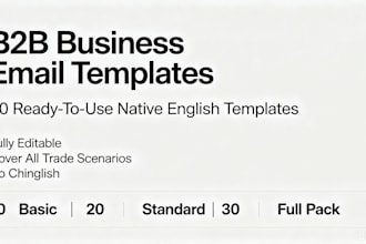 professional b2b business english email templates full pack ready to use