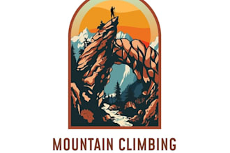 create a professional mountain and outdoor logo design