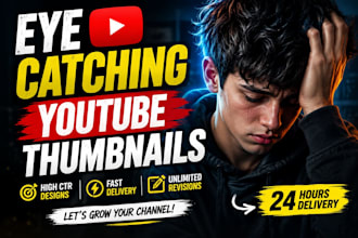 design a youtube thumbnails 30 minut
