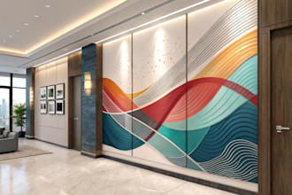 create professional abstract wall art and canvas design