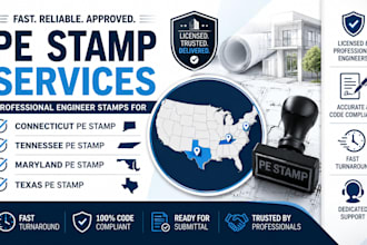 pe stamp connecticut pe stamp tennessee pe stamp maryland pe stamp texas
