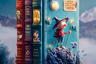 heartwarming childrens book cover illustration