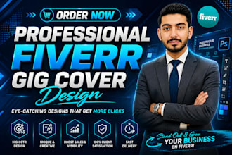 design high CTR fiverr gig covers
