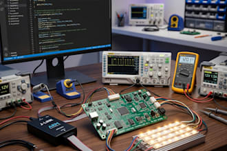 develop custom led driver firmware for smart lighting and pcb systems