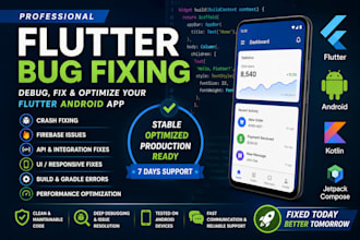 debug, fix and optimize your flutter android app