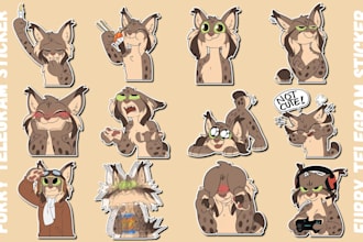 do furry telegram stickers discord animated nsfw furry sticker pack furry emotes