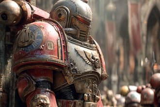 create a warhammer illustration