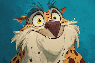 draw cute cartoon or animal illustration