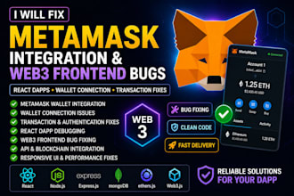 fix metamask integration and web3 frontend bugs in react dapps