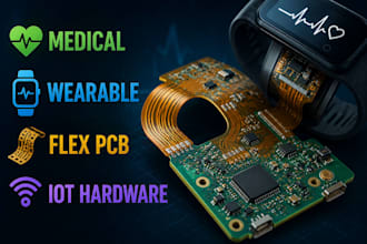 design medical wearable flex pcb and embedded iot hardware