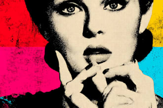 design a vibrant and creative pop art