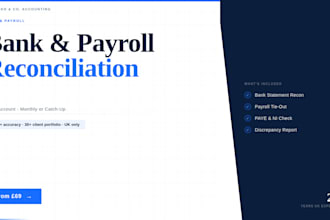 perform your UK bank and payroll reconciliation with precision