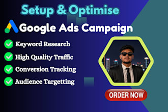 set up and optimize google ads for more leads and sales