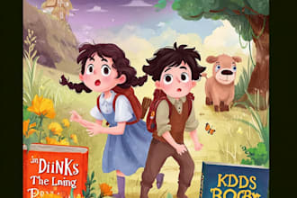 warm  professional childrens book cover