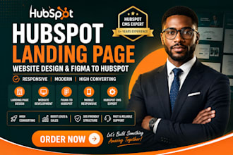 hubspot website , hubspot landing page , figma to hubspot