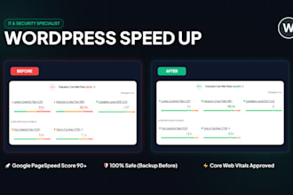 speed up and optimize your wordpress website performance