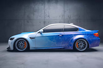 draw clean and professional car wrap