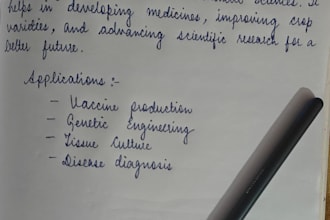 write neat beautiful academic content assignments and notes