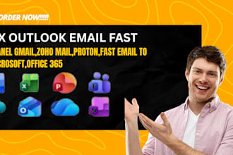 setup,fix,configure exchange online and outlook professionally