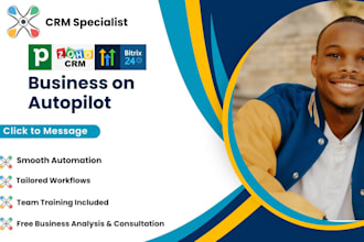 do full CRM setup and team training in pipedrive zoho gohighlevel bitrix24 CRM