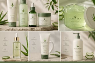 design modern minimalist skincare and cosmetic logo