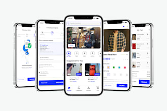design modern ecommerce mobile app UI UX in figma
