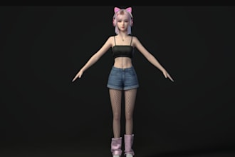 hyper real 3d virtual human,web,app,glb ai character,readyplayer me avatar model