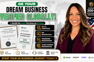 register your US llc for non residents in wyoming delaware, new mexico llc, ein