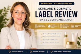 review your skincare ingredient label for fda eu cosmetic compliance