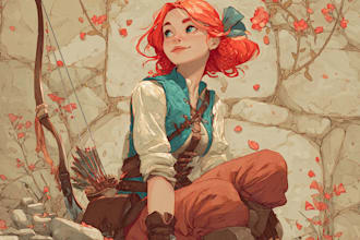 draw your fantasy character, rpg character or portrait