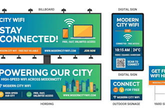 design billboard, hoarding, outdoor, yard sign, digital sign, or signage