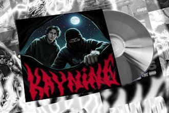 design professional music album cover art or song artwork