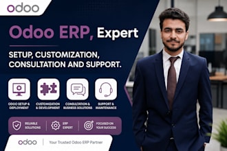 develop, design, customize your odoo erp website