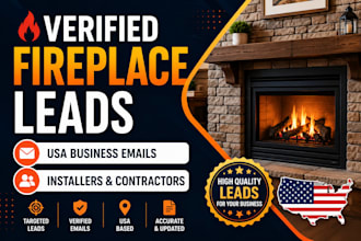 provide verified fireplace companies and installers leads