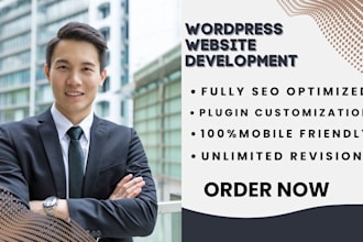 do wordpress website development, design or redesign wordpress blog website