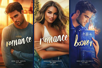 design erotica romance book cover or ebook cover