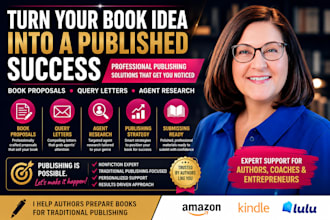 find top  literary agents, and write book proposals