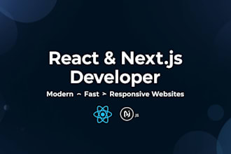 build a modern responsive website using react or nextjs java springboot