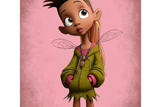 draw cartoon style illustration