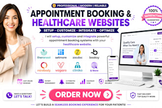 setup theranest setmore zocdoc booksy mindbody vagaro cliniko healthcare website