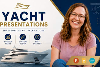 luxury yacht presentation, marine investor deck, boat sales slides