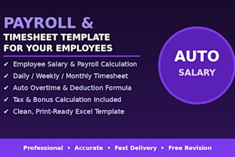create an excel payroll and timesheet template for your employees