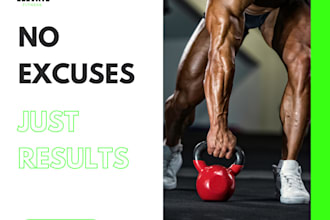 design modern gym and fitness social media posts